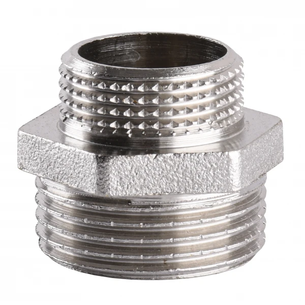 Ниппель редукционный 1″х3/4″НН никелированный А0512А(нк)