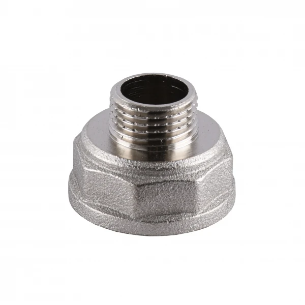 Переходник редукционный 1″х1/2″ВН никелированный А0602А(нк)