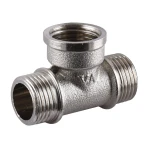 Тройник 1/2″НВН никелированный А0215А(нк)