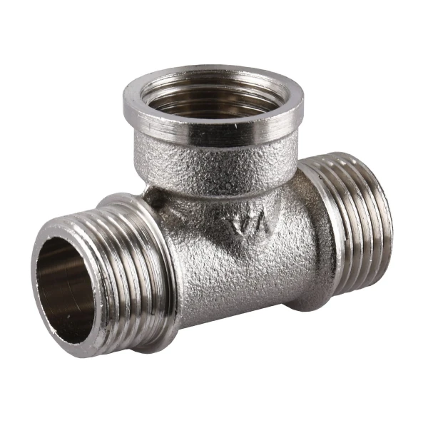 Тройник 1/2″НВН никелированный А0215А(нк)