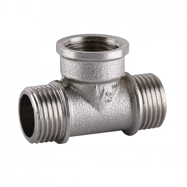 Тройник 1/2″НВН никелированный А0215А(нк)