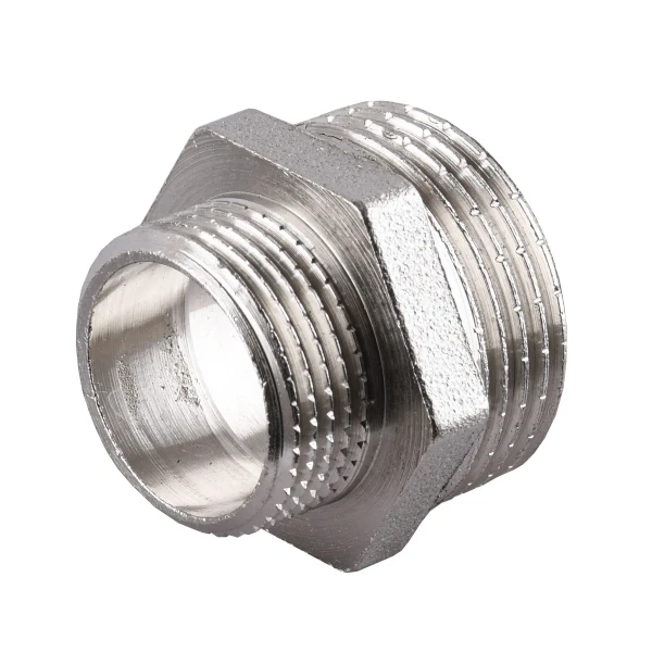 Ниппель редукционный 3/4″х1/2″НН никелированный А0511А(нк)