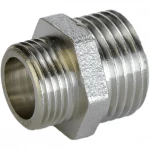 Ниппель редукционный 3/4″х1/2″НН никелированный А0511А(нк)