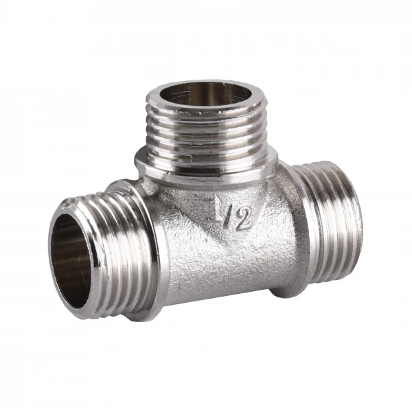 Тройник 1/2″ННН никелированный А0214А(нк)