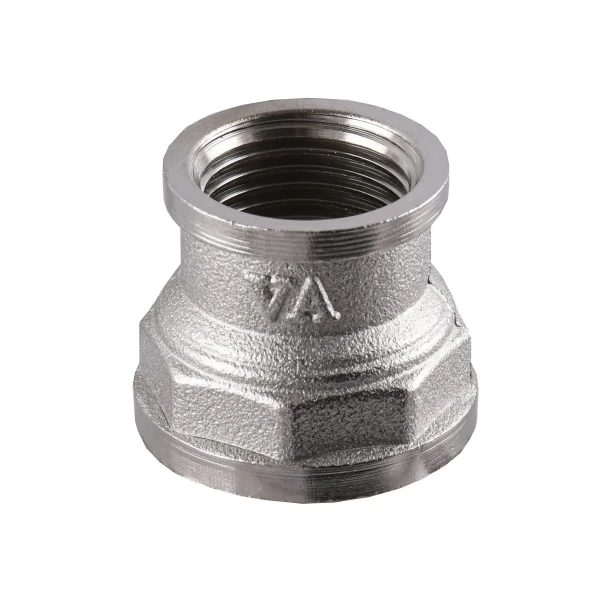 Муфта редукционная 3/4″х1/2″ВВ никелированная облегченная А0306А(нк)