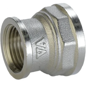 Муфта редукционная 3/4″х1/2″ВВ никелированная облегченная А0306А(нк)