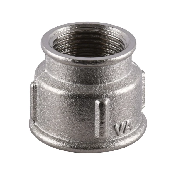 Муфта редукционная 1″х3/4″ВВ никелированная А0313А(нк)