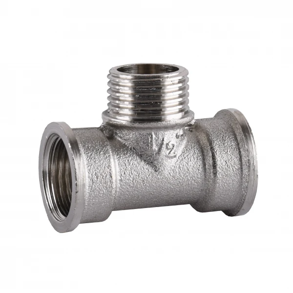 Тройник 1/2″ВНВ никелированный А0211А(нк)