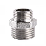 Ніпель редукційний 1/2″х3/8″ЗЗ нікельований А0542А(нк)