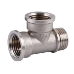 Тройник 1/2″ВВН никелированный А0213А(нк)