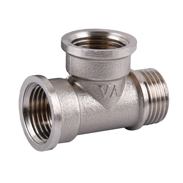 Тройник 1/2″ВВН никелированный А0213А(нк)