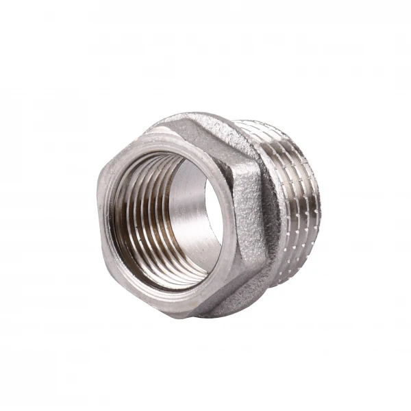 Футорка 1/2″х3/8″НВ никелированная А0752А(нк)