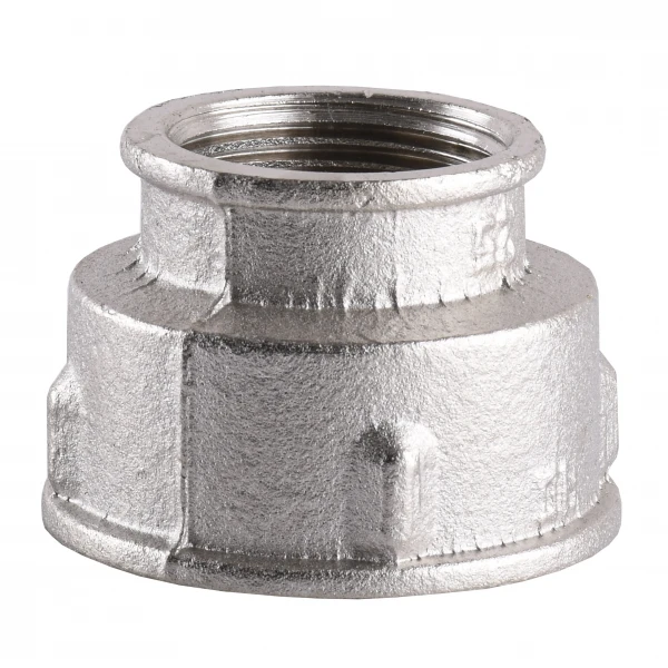 Муфта редукционная 1 1/2″х 1″ВВ никелированная А0309А(нк)