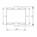 Ниппель 1 1/2″НН никелированный А0535А(нк)
