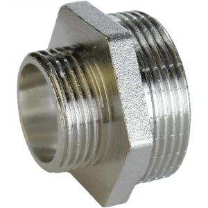 Ниппель редукционный 1 1/2″х 1″НН никелированный А0509А(нк)