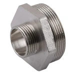 Ниппель редукционный 1 1/2″х 3/4″НН никелированный А0510А(нк)