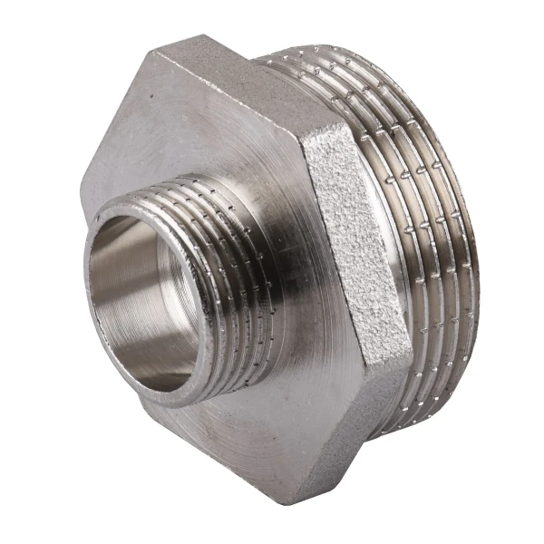 Ниппель редукционный 1 1/4″х 3/4″НН никелированный А0593А(нк)