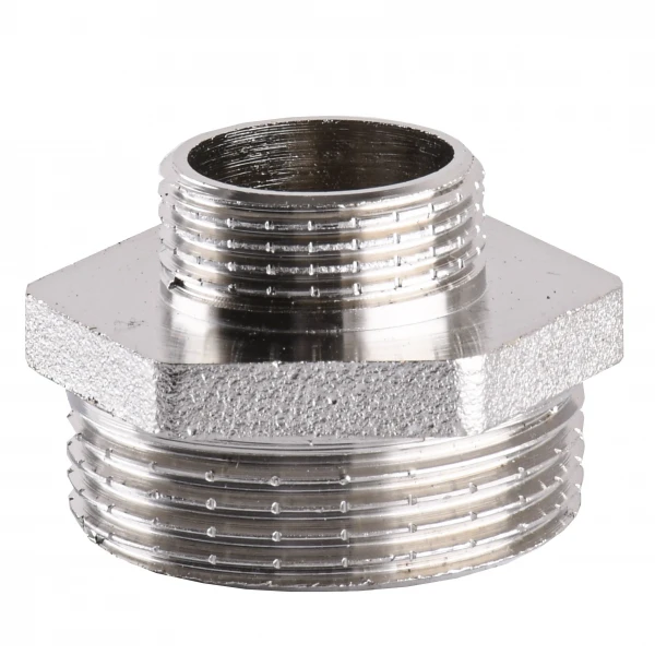 Ниппель редукционный 1 1/4″х 3/4″НН никелированный А0593А(нк)