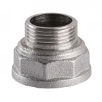Переходник редукционный 1 1/2″х1 1/4″ВН никелированный А0618А(нк)