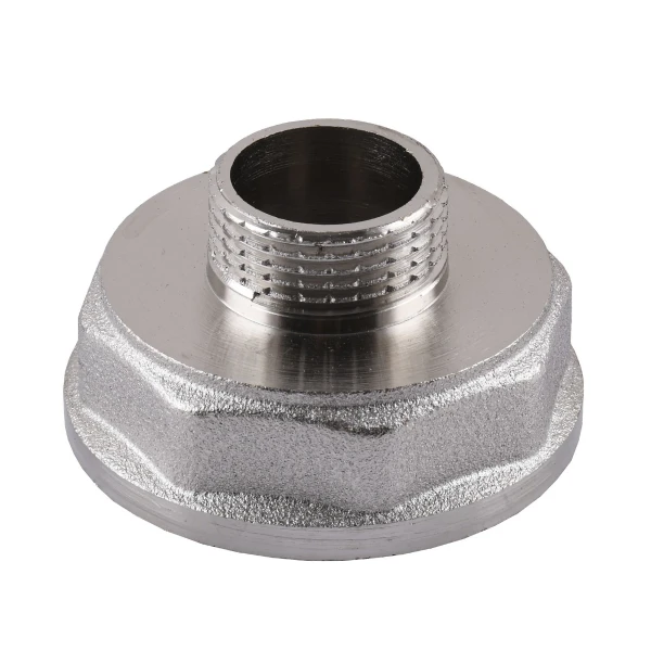 Переходник редукционный 1 1/2″х 3/4″ВН никелированный А0604А(нк)