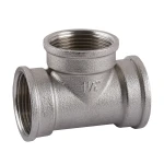 Тройник 1 1/4″ВВВ никелированный A0208-1А(нк)