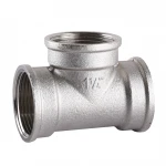 Тройник 1 1/4″ВВВ никелированный A0208-1А(нк)