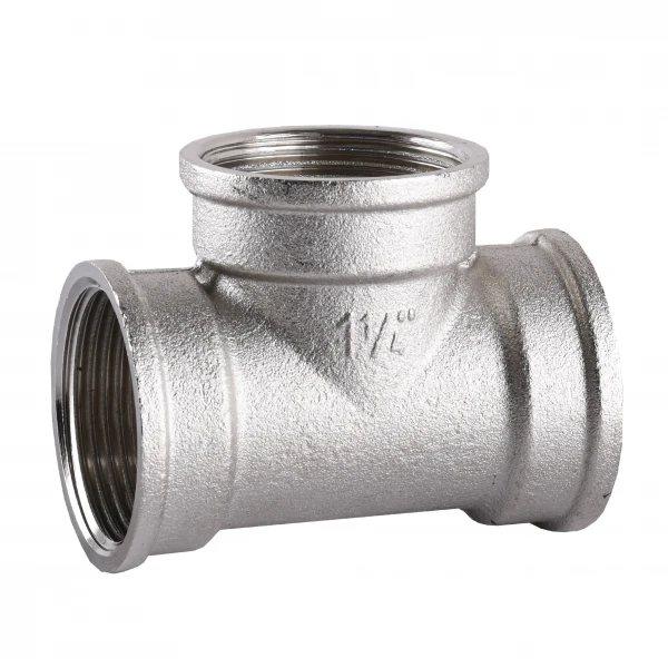 Тройник 1 1/4″ВВВ никелированный A0208-1А(нк)