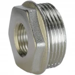 Футорка 1 1/2″х 3/4″НВ никелированная А0753А(нк)