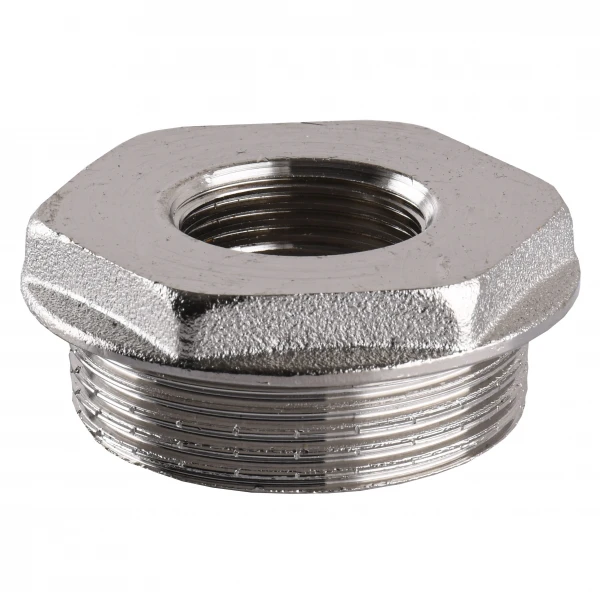Футорка 1 1/2″х 3/4″НВ никелированная А0753А(нк)