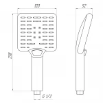 Душова лійка Topaz NF-2201-BB