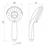 Душова лійка Topaz NF-2208-00-GRAY