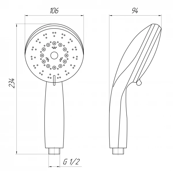 Душова лійка Topaz NF-2208-00-GRAY