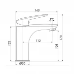 Смеситель для умывальника Globus Lux Koln GLK-0401