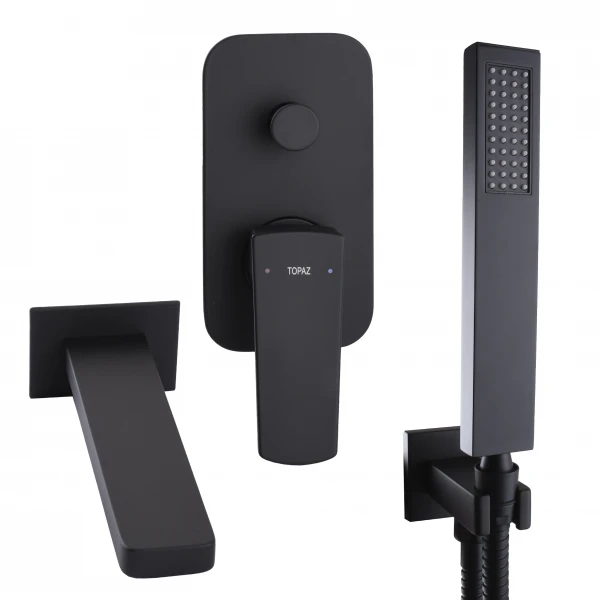 Смеситель для ванны встроенный TOPAZ LEXI TLG 21202-H21-BL