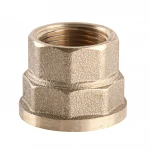 Муфта редукционная 1″х3/4″ВВ латунная восьмигранная А0332А