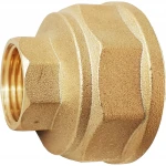 Муфта редукционная 1″х1/2″ВВ латунная восьмигранная А0331А