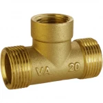 Редукционный тройник 3/4″х1/2″х3/4″НВН латунный А0224А