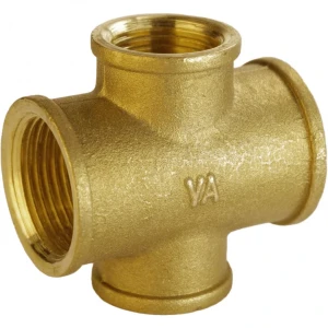 Крестовина редукционная 3/4″х1/2″х3/4″х1/2″ВВВВ латунная А4606А