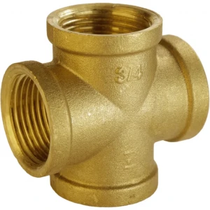 Крестовина 3/4″ВВВВ латунная А4605-1А
