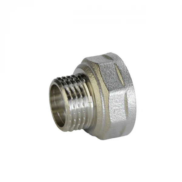 Переходник редукционный 1/2″х3/8″ВН никелированный А0619А(нк)