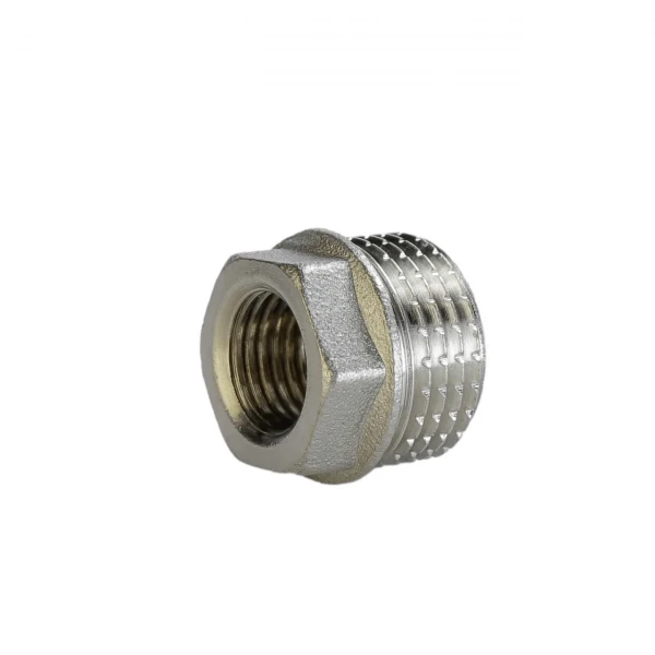 Футорка 1/2″х1/4″НВ никелированная (манометр) А0723А(нк)