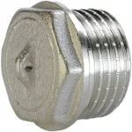 Заглушка 1/2″Н никелированная под пломбу А1091Ако(нк)