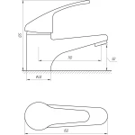 Смеситель для умывальника Globus Lux Solly GLSO-0101-WH