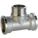 Тройник 3/4″ВНВ никелированный А0252А(нк)