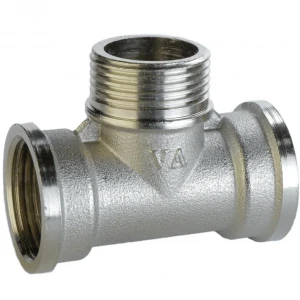 Тройник 3/4″ВНВ никелированный А0252А(нк)