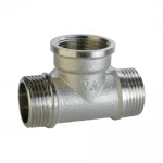 Тройник 3/4″НВН никелированный А0253А(нк)