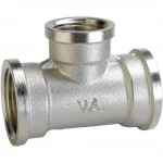 Тройник hедукционный 3/4″х1/2″х3/4″ВВВ никелированный А0212А(нк)