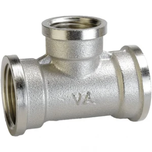 Тройник hедукционный 3/4″х1/2″х3/4″ВВВ никелированный А0212А(нк)