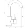 Смеситель для кухни EcoMIX AISI-101S