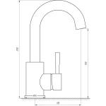 Смеситель для кухни EcoMIX AISI-101S